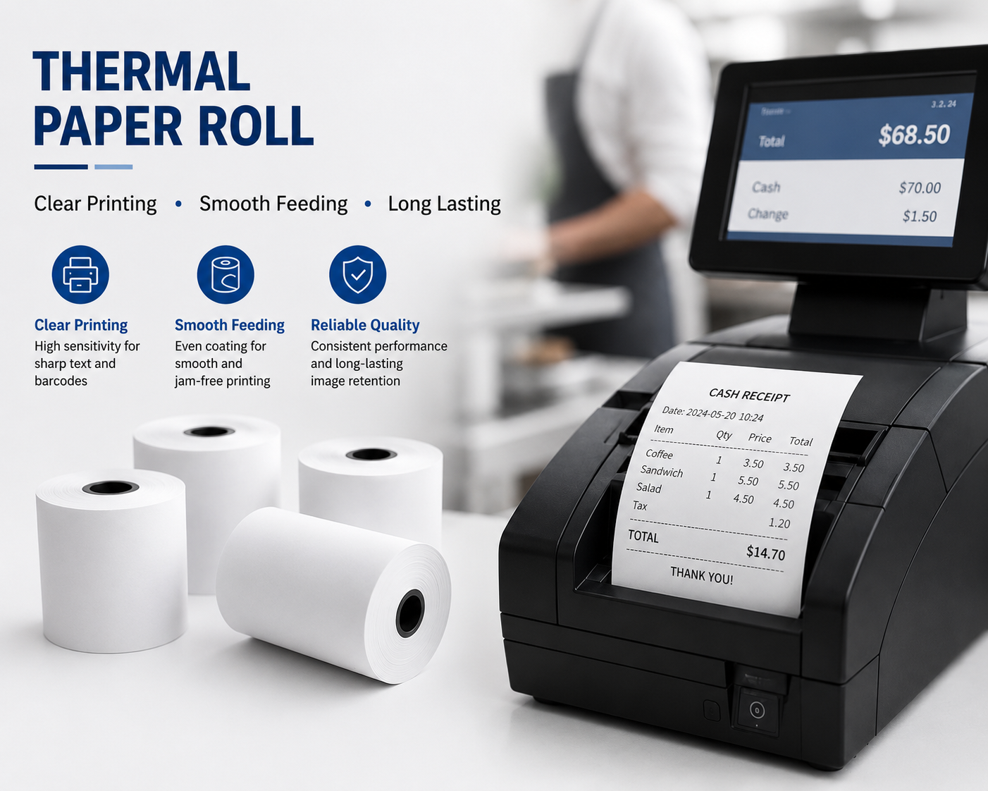 Logistics and e-commerce -- thermal shipping labels for warehouses and fulfillment centers