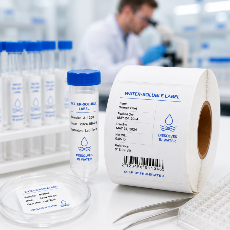Custom Water-Soluble Labels & Dissolvable Stickers