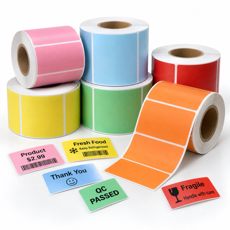 Custom Colored Direct Thermal Labels